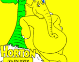 Disegno Horton pitturato su FRANCESCO PIO