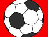 Disegno Pallone da calcio II pitturato su lorenzo