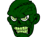 Disegno Zombie pitturato su alessia designe