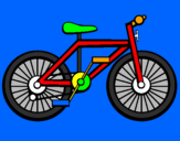 Disegno Bicicletta pitturato su DOMENICO CARBONE