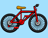 Disegno Bicicletta pitturato su filip