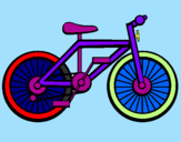 Disegno Bicicletta pitturato su ilaria
