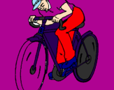 Disegno Ciclismo pitturato su SALVO