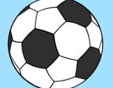 Disegno Pallone da calcio II pitturato su Federico