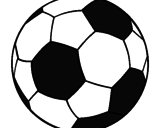 Disegno Pallone da calcio II pitturato su MICELE