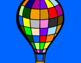 Disegno Pallone aerostatico pitturato su giulia