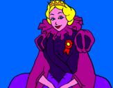 Disegno Principessa reale  pitturato su Giulia