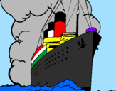 Disegno Nave a vapore pitturato su Ric 2007 4