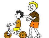 Disegno Triciclo pitturato su andrea2007