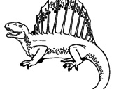 Disegno Spinosauro  pitturato su spinosauro