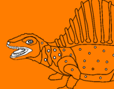 Disegno Dinosauro pitturato su ALiCE