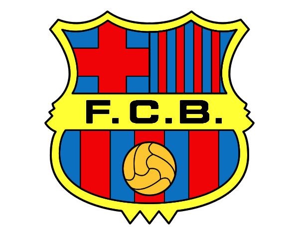 Disegno Stemma del FC Barcelona pitturato su Sandro