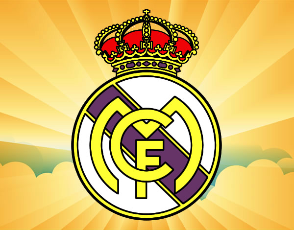 Disegno Stemma del Real Madrid C.F. pitturato su jorjorjor
