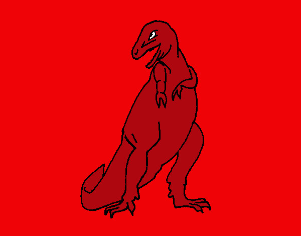 Disegno Tyrannosaurus Rex pitturato su Davide