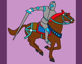 Disegno Cavaliere a cavallo IV pitturato su vincy1997