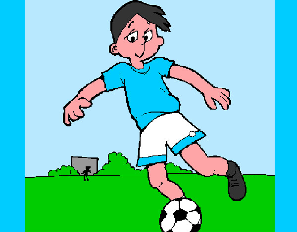 Disegno Giocare a calcio pitturato su vincy1997