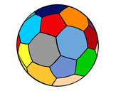 Disegno Pallone da calcio II pitturato su Luca
