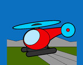 Disegno Piccolo elicottero pitturato su LauraSimo