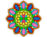 Disegno Mandala 20 pitturato su Sirikitty