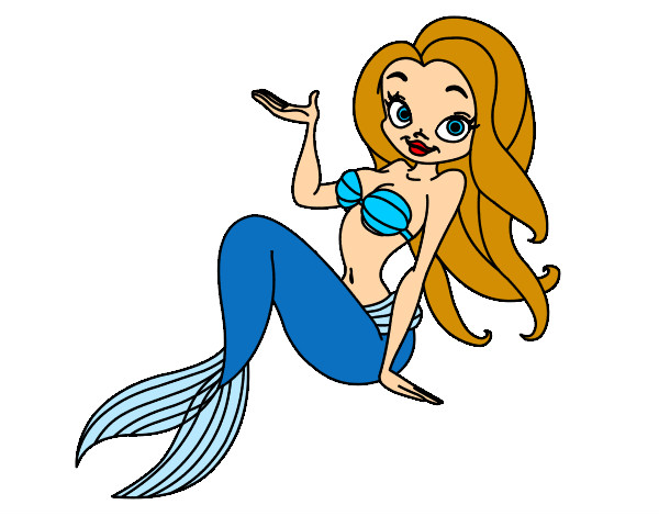 Disegno Sirena sexy pitturato su Sirikitty