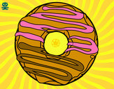 Disegno Donut pitturato su adriano