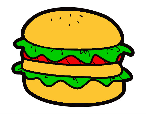 Panino con l'hamburger