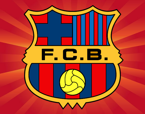 Disegno Stemma del FC Barcelona pitturato su Stefano