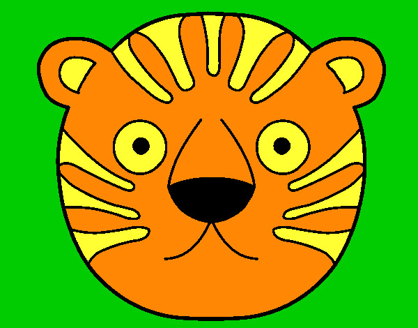 Disegno Tigre II pitturato su LauraSimo