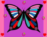 Disegno Farfalla 8 pitturato su irisnoemi