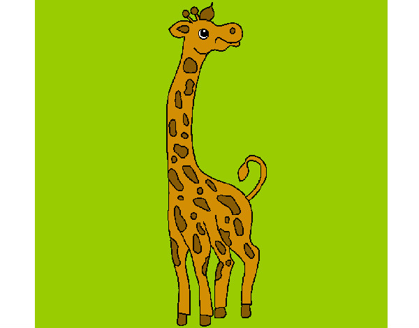 Disegno Giraffa  pitturato su Yolobuddy