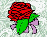 Disegno Rosa, botanica pitturato su Love1D