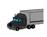 Disegno Camion trailer  pitturato su ENZUCCIO