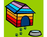 Disegno Casa di cane pitturato su enya931