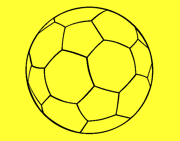 Disegno Pallone da calcio II pitturato su pipuz