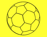 Disegno Pallone da calcio II pitturato su pipuz