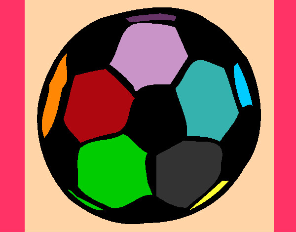 Disegno Pallone da calcio pitturato su pipuz