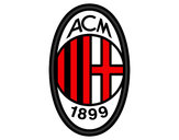 Disegno Stemma del AC Milan pitturato su Aurale