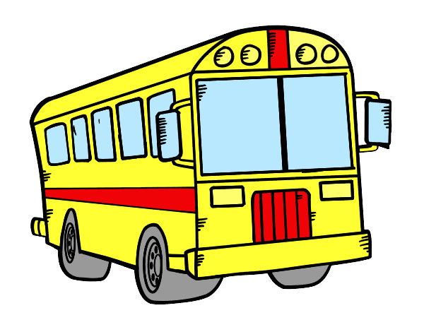 Disegno Scolastico bus pitturato su ant026