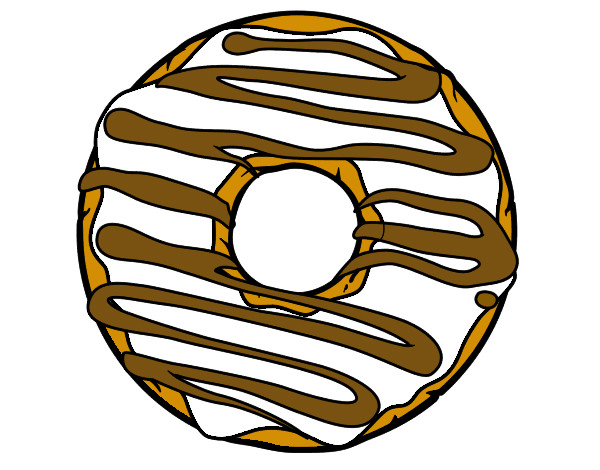 Disegno Donut pitturato su Alessiamas