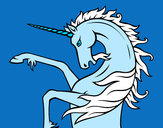 Disegno Unicorno selvatico pitturato su Alessiamas