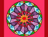 Disegno Mandala 42 pitturato su annalisa