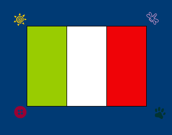 Disegno Italia pitturato su FILO