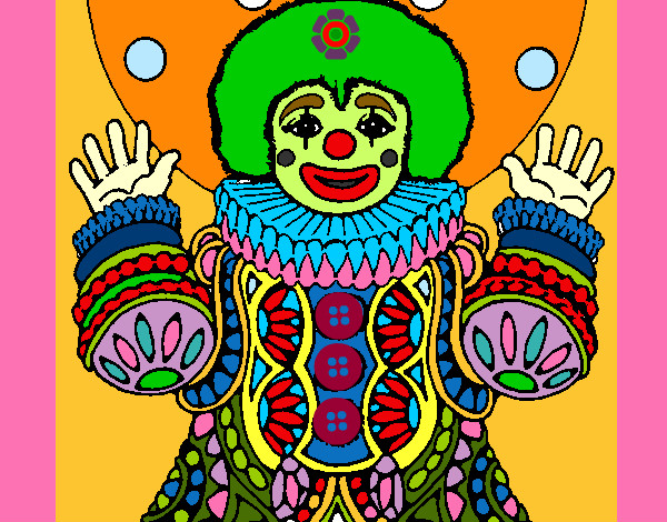 clown happy multicolori