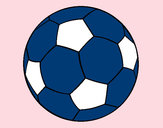 Disegno Pallone da calcio II pitturato su WalViolet
