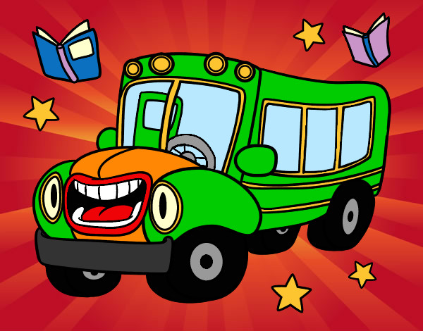Disegno Autobus animato pitturato su Love1D