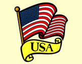 Disegno Bandiera degli Stati Uniti pitturato su _matty4_