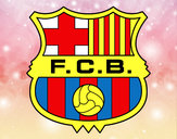 Disegno Stemma del FC Barcelona pitturato su Laurentiu