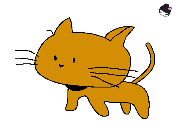 Disegno Cucciolo di gatto  pitturato su lau452000