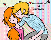 Disegno Marshall Lee e Marceline pitturato su lau452000