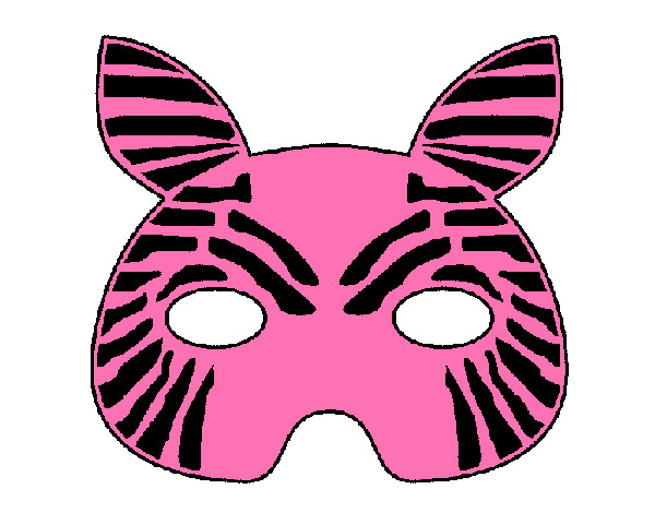 maschera zebra per indossare al pigiama party